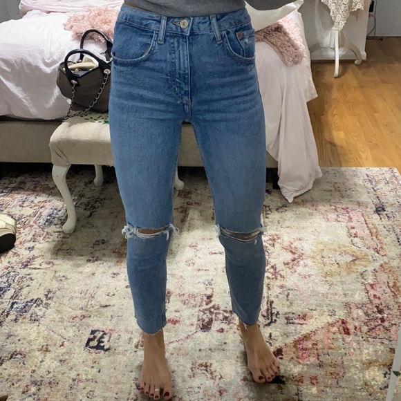 Zara Denim - Zara high waisted skinny jeans size 2